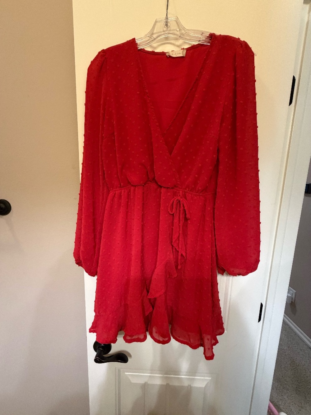 Altar'd State Red Long Sleeve Dress